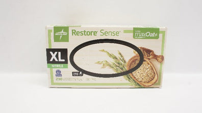 Medline RS2587 Restore Sense with MaxOat+ Mitril Gloves XL - Box of 230